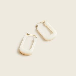 J.Crew Made-in-Italy acetate hoop earrings NWT